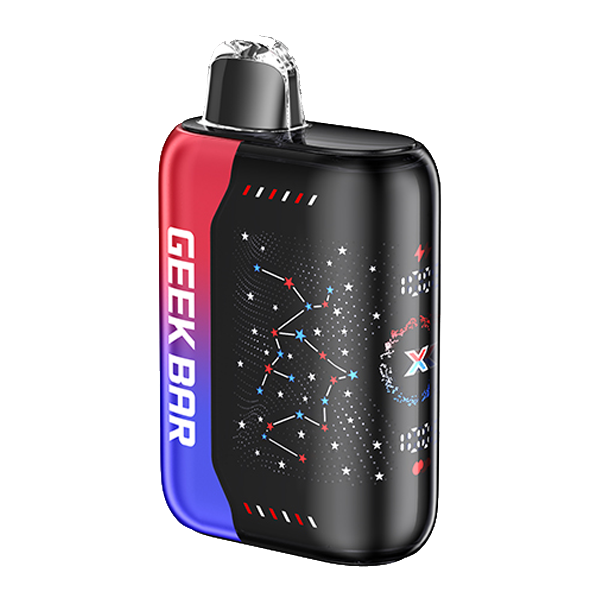 Patriot Edition Blue Razz Ice Flavor Geek Bar Pulse X Vape 25000 Puffs Disposable 