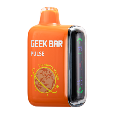 Close-up image of the Strawberry Mango Geek Bar Pulse Vape Flavor, a delicious and refreshing e-juice blend for vaping enthusiasts