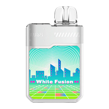 White Fusion Flavor Digiflavor Geek Bar lush 20K Disposable Vape with sleek design, 5% nicotine, and 575mAh battery capacity for a satisfying vaping experience