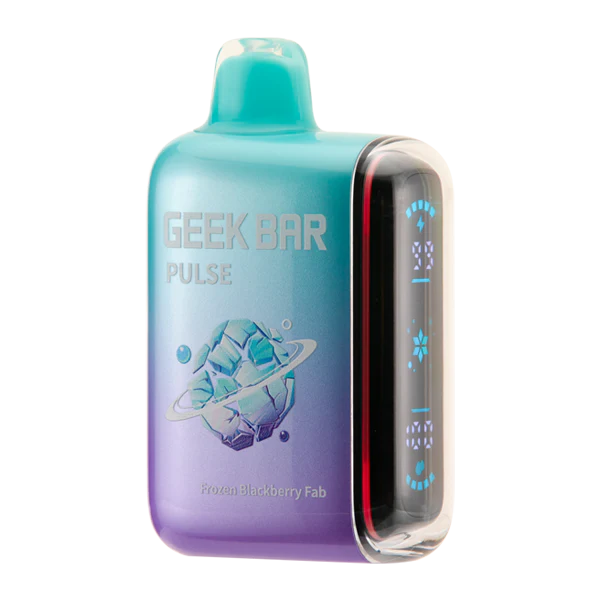 Blackberry Fab Flavor Geek Bar Pulse Vape 15000 puffs Disposable Frozen Edition E-cigarette with sleek design and high nicotine content for a satisfying vaping experience 