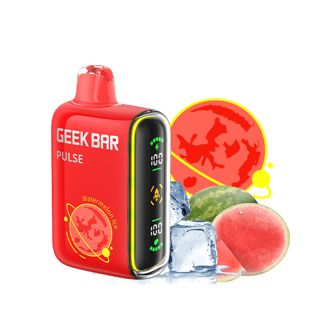 Geek Bar Pulse Vape 15000 puffs disposable flavor in colorful packaging