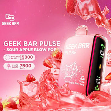 Geek Bar Pulse Vape 15000 puffs Disposable Flavor product with sleek design and high capacity for long-lasting enjoyment