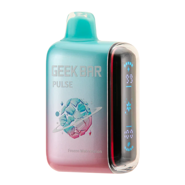 A close-up image of the Geek Bar Pulse Vape 15000 puffs Disposable Flavor, a sleek and modern vaping device in a vibrant and eye-catching color, designed for long-lasting and satisfying vaping experiences