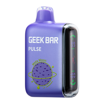 A close-up image of the Meta Moon Geek Bar Pulse Vape Flavor, a sleek and modern vaping device with a unique flavor profile