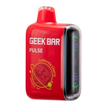 California Cherry Geek Bar Pulse Vape Flavor, a refreshing and fruity e-liquid perfect for vaping enthusiasts